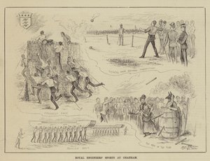 Sporten van de Koninklijke Ingenieurs in Chatham door Horace Morehen